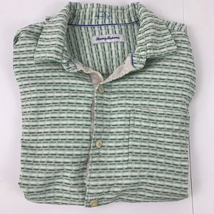 Tommy Bahama Men's Size Medium M Short Sleeve Button Down Shirt Striped